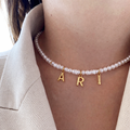 Personalized Pearl Name Necklace